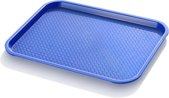 New Star Foodservice Fast Food Tray, Set of 12 (Blue, 12 by 16-Inch)
