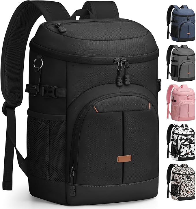 Cooler Backpack for Men Women Insulated Waterproof Backpack Cooler Leak Proof Cooler Bag Lightweight Lunch Backpack for Camping Beach Travel Picnic
