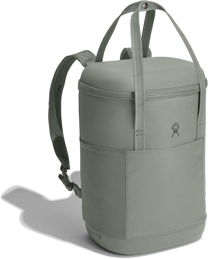 Hydro Flask Cooler Backpack for Beach, Beverages and Travel - Insulated Soft Lunch Bag - 20 L Capacity in Agave Green