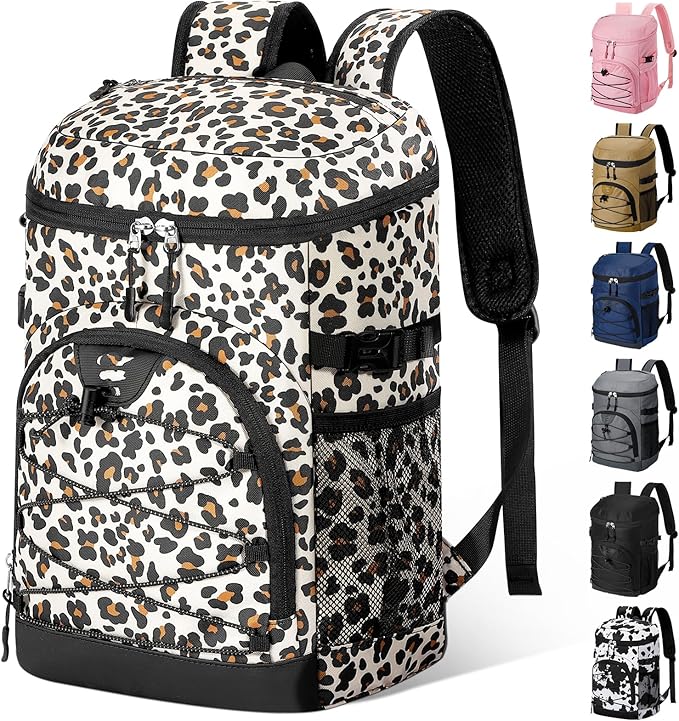 Cooler Backpack, Lightweight and Soft Backpack Cooler for Men Women, Insulated Lunch Bag for Camping Traveling Hiking