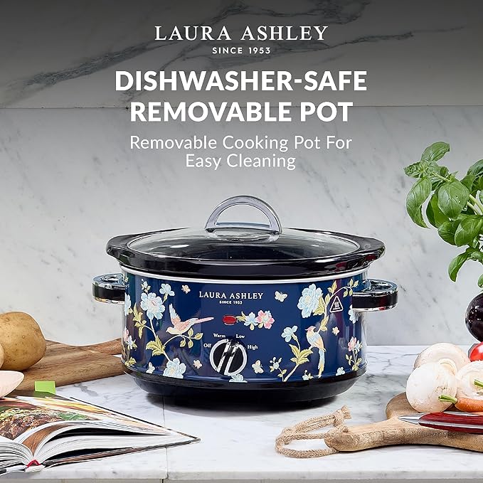 VQ- Laura Ashley 6.5L Slow Cooker - Elveden Navy