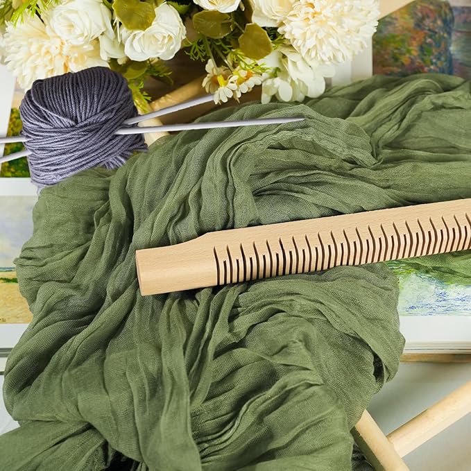 12 Pack Sage Green Cheesecloth Table Runner 10ft Boho Gauze Cheese Cloth Table Runner Rustic Sheer Runner 120 inch Long for Christmas Wedding Bridal Baby Shower Birthday Table Decorations