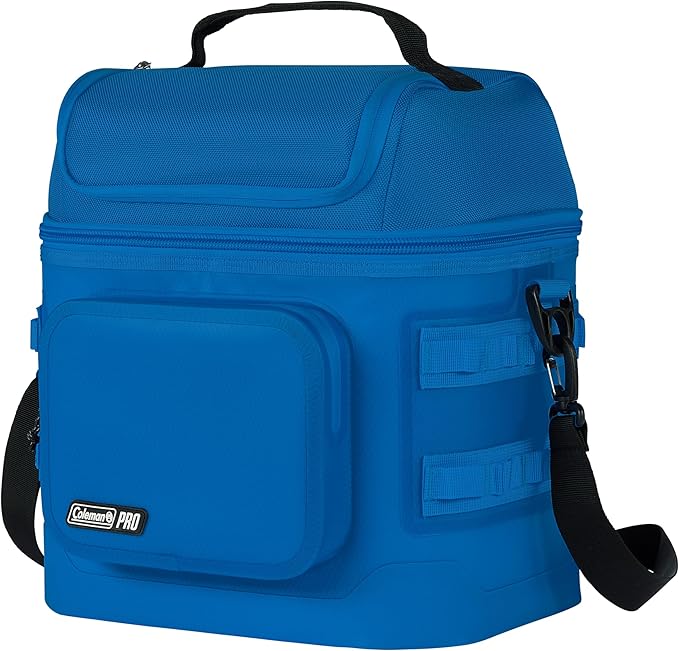 Coleman Pro 24-Can Premium Soft Cooler Lunchbox, Fully Insulated Lid & Body Stays Cold up to 35 Hours, Great for Camping, Tailgating, Parties, Sports, Concerts, Lunches & More