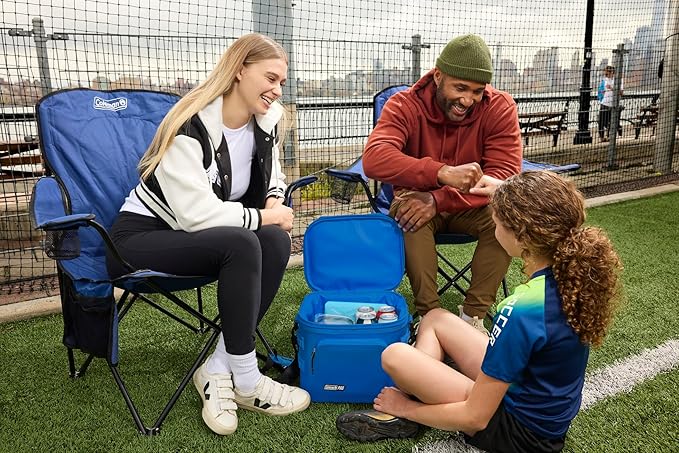 Coleman Pro 24-Can Premium Soft Cooler Lunchbox, Fully Insulated Lid & Body Stays Cold up to 35 Hours, Great for Camping, Tailgating, Parties, Sports, Concerts, Lunches & More