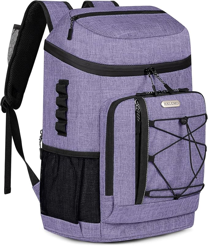 Backpack Coolers Insulated Leak Proof 30 Cans, Soft Sided Insulated Cooler Bags Ice Chest Backpack for Beach Travel Camping, with Reusable Ice Packs