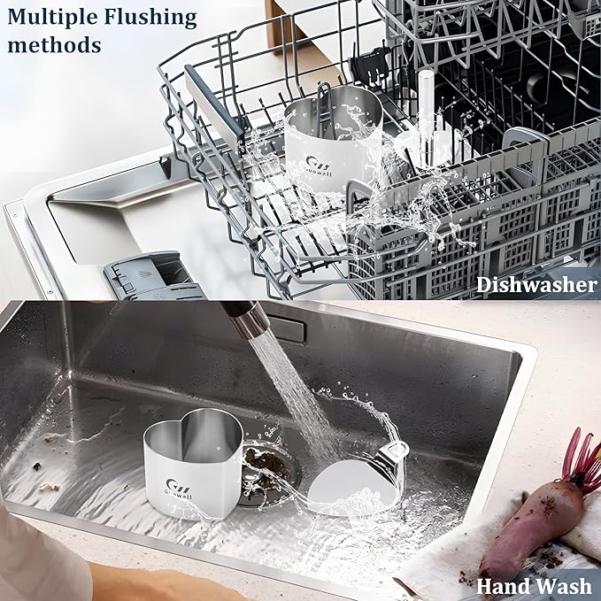 Guowall Heart Shaped Seamless Cake Ring, 3 inch Mousse Mold for Baking, Nonstick Stainless Steel Heart Dessert Mould Set, Includes 1 lifter, 1 pusher and 6 rings