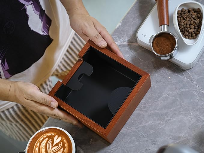 54mm Espresso Kit For Breville – Calibrated Tamper, Distributor, WDT Tool, Rosewood Tamping Station & Knock Box | Breville Espresso Must-Have