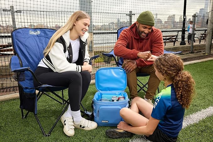 Coleman Pro 24-Can Premium Soft Cooler Lunchbox, Fully Insulated Lid & Body Stays Cold up to 35 Hours, Great for Camping, Tailgating, Parties, Sports, Concerts, Lunches & More