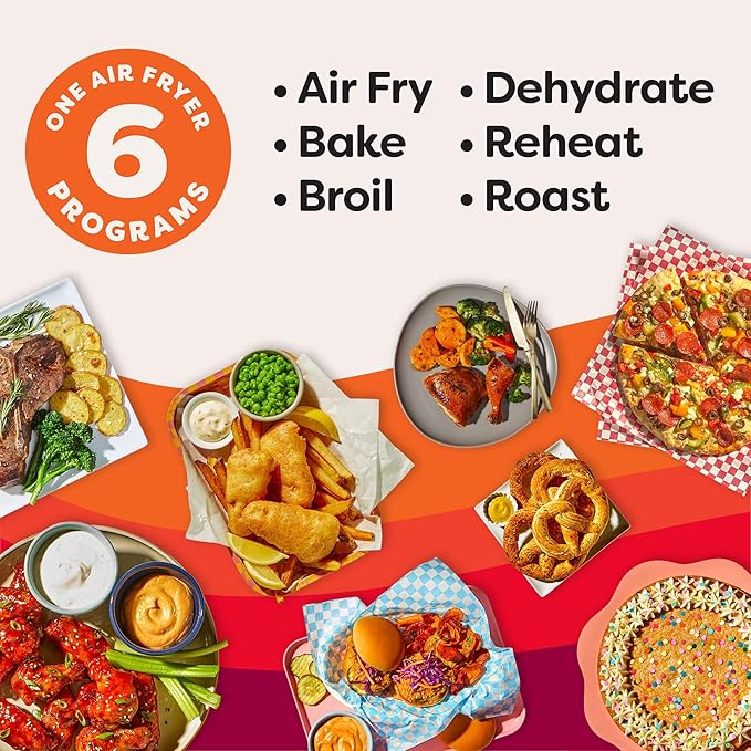 Instant Pot 4QT VORTEX 6-in-1 Mini Air Fryer, Air fry, Bake, Roast, Broil, Dehydrate or Reheat, Sea Salt, 4 Quarts