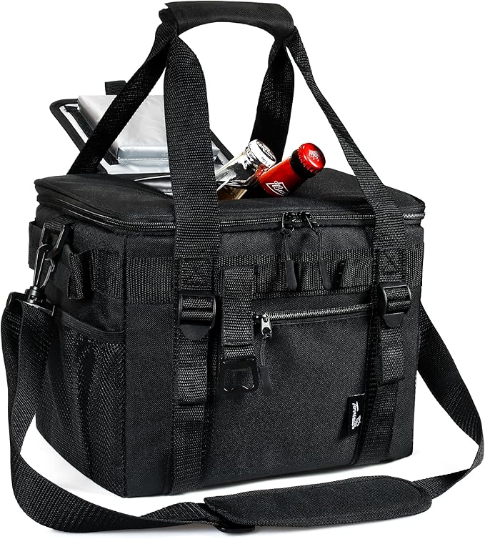 Tirrinia Large Insulated Cooler Bag - Outdoor Leakproof Cooler Box for Women & Men - Portable Freezer Bag with Adjustable Shoulder Strap for Camping, Picnic, Golf, Beach