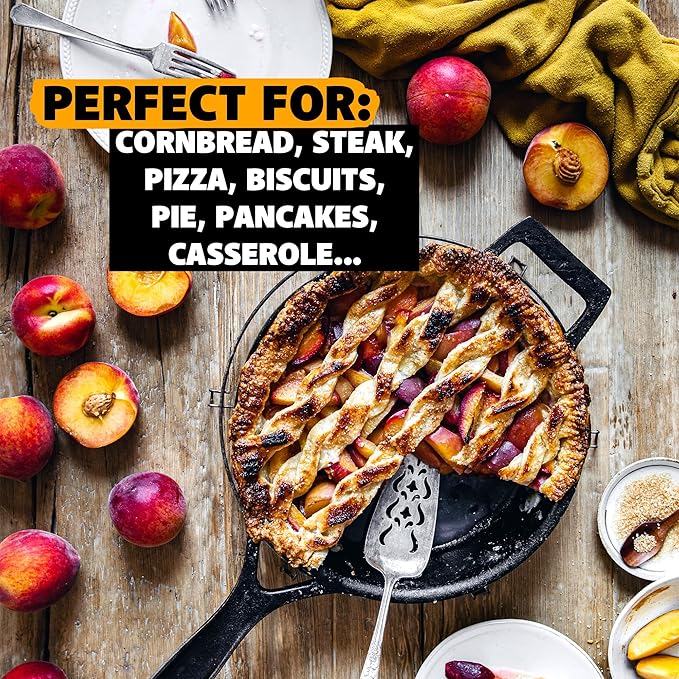 Stargazer 10.5-Inch Cast Iron Skillet | Made in USA, Seasoned, Premium Frying Pan for Grilling, Searing, Baking & More – Durable Cast Iron with Smooth Cooking Surface