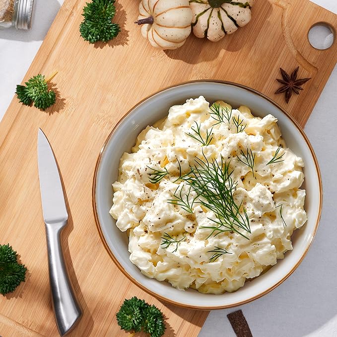 E-far Pasta Bowls Set of 4, 35oz Large Salad Bowls for Serving, Wide and Shallow Ceramic Plates for Kitchen, Double Reactive Glaze, Microwave and Dishwasher Safe, Seashell White