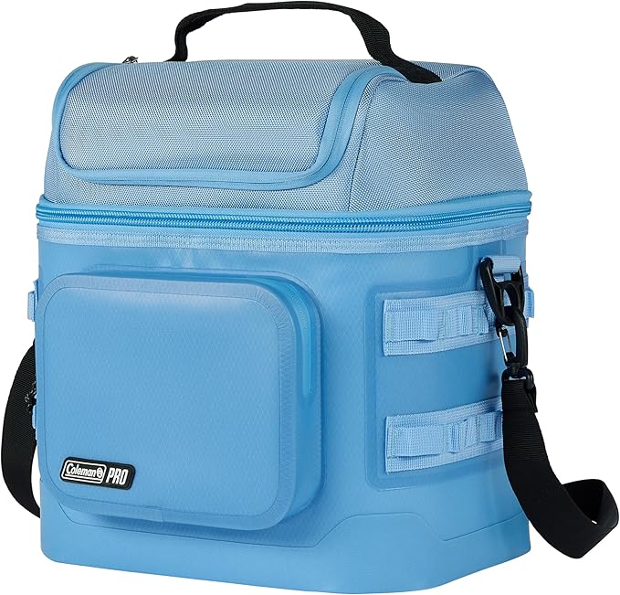 Coleman Pro 24-Can Premium Soft Cooler Lunchbox, Fully Insulated Lid & Body Stays Cold up to 35 Hours, Great for Camping, Tailgating, Parties, Sports, Concerts, Lunches & More