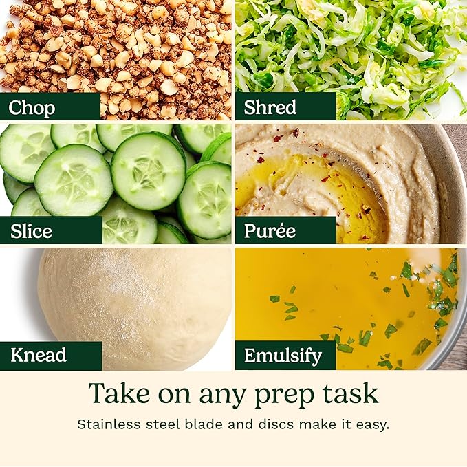 Cuisinart 7-Cup Pro Classic Food Processor, 600-Watt Motor, Vegetable Chopper & Blender for Mincing, Dicing, Shredding, Puree & Kneading Dough, DLC-10SYP1, White