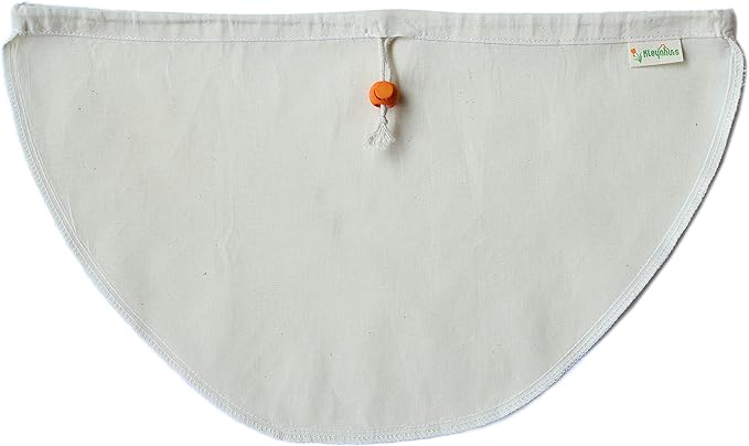 Greek Yogurt Strainer Pouch, Organic Cotton (16"X9") / Reusable Cheesecloth Alternative
