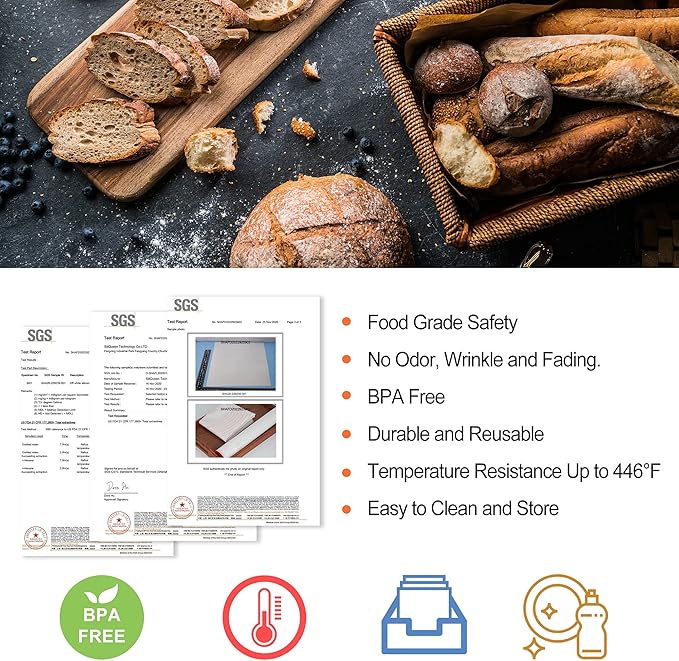 Silicone Pastry Baking Mat with Measurements Extra a Brush and a Dough Scraper- 23.5” x 15.7” Heat Resistant, BPA Free, Non-Stick Non-Slip Pastry Mat for Rolling Dough - Easy to Clean, Red