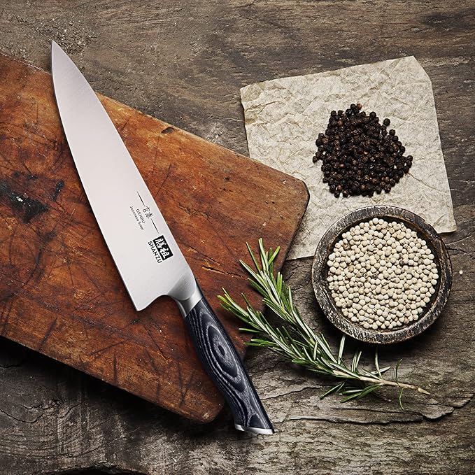 SHAN ZU Customize Chef Knife, 8 incn Japanese Super Steel Sharp Chef's Knives with K133 Ergonomic Handle Practical Father's Day Gift for Your Loved Ones