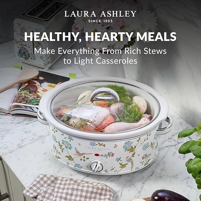 VQ - Laura Ashley 3.5L Slow Cooker - Elveden White