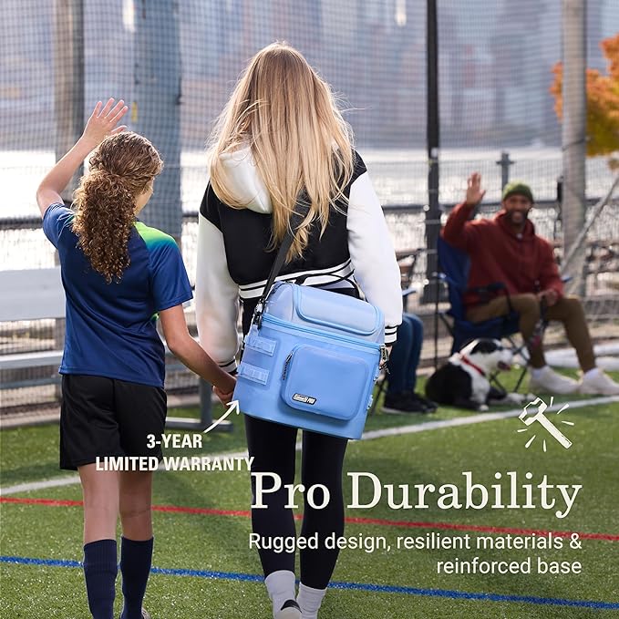 Coleman Pro 24-Can Premium Soft Cooler Lunchbox, Fully Insulated Lid & Body Stays Cold up to 35 Hours, Great for Camping, Tailgating, Parties, Sports, Concerts, Lunches & More