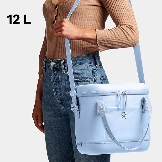 Hydro Flask Cooler Bag - Insulated Soft Lunch Bag - 12 L Capacity in Cascade and Surf Blue