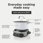 Ninja Foodi MC1100 6.5 Qt PossibleCooker 6-in 1 MultiCooker Replaces 10 Appliances Fast Cook Slow Cook Sear Rice Pasta 500°F Oven-Safe One-Pot Meals 7lb Capacity Easy Clean Compact Design (White)