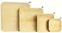 Compostable 10" Square Palm Leaf Dinner Plates (200-pack) | Premium, 100% Natural, Disposable, Heavy Duty | Perfect for Parties, Weddings & Catering Events
