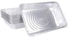 (50 Count) Full Size Deep Steam Table Pans Without Lids | Foil Pans with Lids | Disposable Food Containers for Baking, Freezing, and Storage (21” x 13” x 3”)