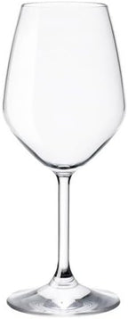 Bormioli Rocco 14.75 oz White Wine Glasses (Set Of 4): Crystal Clear Star Glass, Laser Cut Rim For Wine Tasting, Elegant Party Drinking Glassware, Restaurant Quality