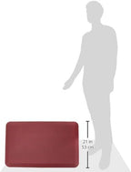 NewLife by GelPro Anti-Fatigue Designer Comfort Kitchen Floor Mat, 20" x32”, Leather Grain Cranberry