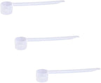 Plastic Measuring Scoop, 1/2 Tablespoon (7.5 cc | 1.5 tsp | 7.5 mL) Long Handle Spoons for Powders, Granules, Coffee, Pet Food, Baking Supplies, Protein and Other Dry Goods, BPA Free (Set of 3)
