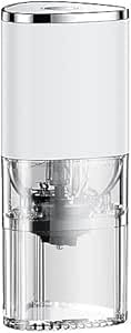 Basics Electric Coffee Grinder - Compact & Powerful Blade Grinder for Coffee Beans, Spices, and Herbs, white
