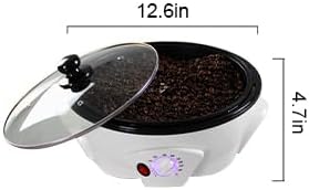 Electric Coffee Roaster Machine 500g Capacity Electric Coffee Bean Roaster Machine with Timer 0-240℃ Non-Stick for Home Use Cafe Shop Nut Peanut Black Bean Soybeans 110V 800W