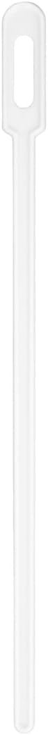Restaurantware-5.8 Inch Coffee Stirrers, 100 Disposable Coffee Stirring Sticks - Unique Keyhole Design, For Hot And Cold Drinks, White PS Plastic Plastic Stir Sticks, For Coffees and Cocktails,