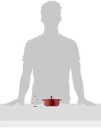 Cuisinart Chef's Classic Enameled Cast Iron Round Covered Casserole (Cardinal Red, 7- Quart)