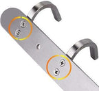 Towel Hook Rack Brushed Nickel 17-Inch Coat Hook Rail Wall Mounted with 7 Hooks, Durable Wall Hangers for Bedroom, Bathroom, Foyer, Hallway (304 Stainless Steel)