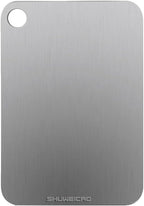 SHUWEICAO- Titanium Cutting Boards For Kitchen, 100% Pure Cut Titanium Cutting Board, Food Grade Quality,Easy To Clean And Will Not Absorb Odors, Suitable For Kitchen Or Outdoor Camping (14.17*9.84in)