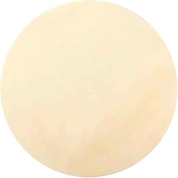 15" Round Baking Stone for Grill Oven, Heavy Duty Cordierite Bread Cooking Pan, Thermal Shock Resistant, Ideal for Making Crisp Crust Pizza