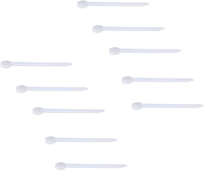 Plastic Measuring Scoop, 1/8 Teaspoon (.625 cc | A Pinch) Long Handle Spoons for Powders, Granules, Coffee, Pet Food, Baking Supplies, Protein and Other Dry Goods, BPA Free (Set of 10)