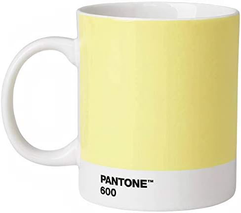 Pantone Copenhagen Design Mug, Coffee/Tea Cup, fine China (Ceramic), 375 ml, Light Yellow, 600 C, Porcelain, One Size