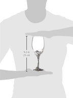 Arthur Court Designs Aluminum Grape Pattern Base Wine Glasses 8.25 inch Tall 16 ounces