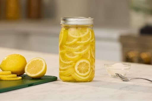 Ball Wide Mouth Glass Mason Jars with Lids and Bands, Used for Canning, Pickling, Juice, Jam, Jelly, Quart Size 32 Ounce (Pack of 6)