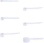 Plastic Measuring Scoop Set, (.625 cc | 1.25 cc | 2.5 cc | 5.0 cc | 7.5 cc | 14.8 cc) for Powders and Granules, Coffee, Pet Food, Grains, Protein, Spices and Other Dry Goods, BPA Free (Pack of 6)