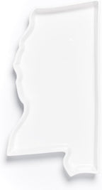 Mississippi Shaped Baking Dish Serving Platter or Decorative Tray Charming Porcelain Bakeware Oven Microwave and Dishwasher Safe