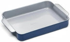 Caraway Non-Stick Ceramic 9”x13” Rectangle Pan - Naturally Slick Ceramic Coating - Non-Toxic, PTFE & PFOA Free - Perfect for Brownies, Lasagnas, and More - Navy