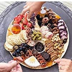 Disposable Palm Leaf 10" Round Plates (200 pieces) Bamboo Like Serving Platters, Disposable Boards, Eco-Friendly Dinnerware For Weddings, Catering, Events