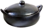 Authentic Chamba Casserole - Elegant, All-Natural Black Clay Casserole for Braising, Baking and Serving Paella, Stews and More - Stovetop & Oven Safe – Handmade in Colombia