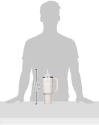 Stanley Quencher H2.0 Tumbler with Handle and Straw 40 oz | Flowstate 3-Position Lid | Cup Holder Compatible for Travel | Insulated Stainless Steel Cup | BPA-Free | Rose Quartz 2.0