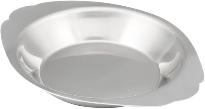 Soro Essentials- 10 oz. Stainless Steel Round Au Gratin Dish Set of 2 - Serving Dish for Individual Serving Casseroles Lasagna and Cobblers Table Serving Dishes Casserole Dishes Individual Gratin Dishes
