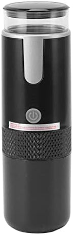 CHICIRIS Portable Coffee Machine Compatible for Capsules Ground Coffee Handheld Coffee Maker Manually Operated for Camping Hiking One Button no Heating Function