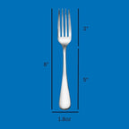 Liberty Tabletop Annapolis Flatware Set, 18/10 Stainless Steel, 12 Piece Service for 4, Made in USA, Dinner Forks, Knives, Spoons